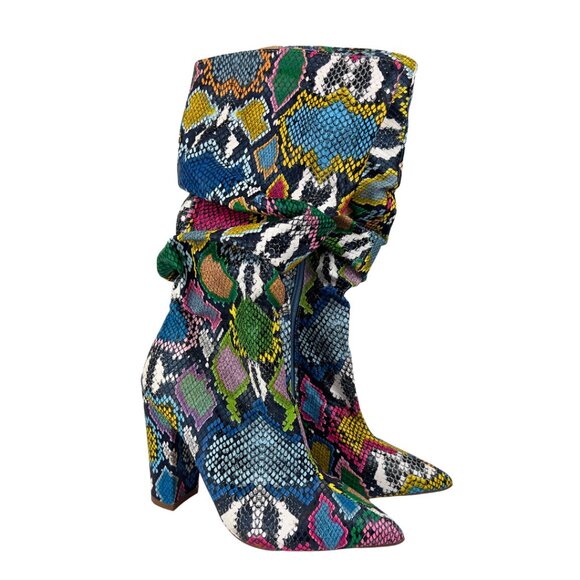 Rainbow Snakeskin Boots - Picture 5 of 5